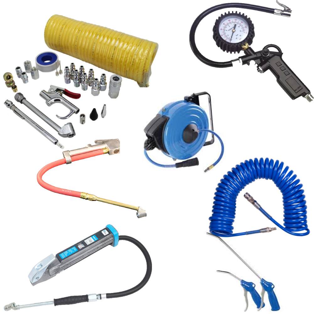 Tyre Inflator, Tyre Inflator Gauge, Re-coil Hose, Hose Reel, Air